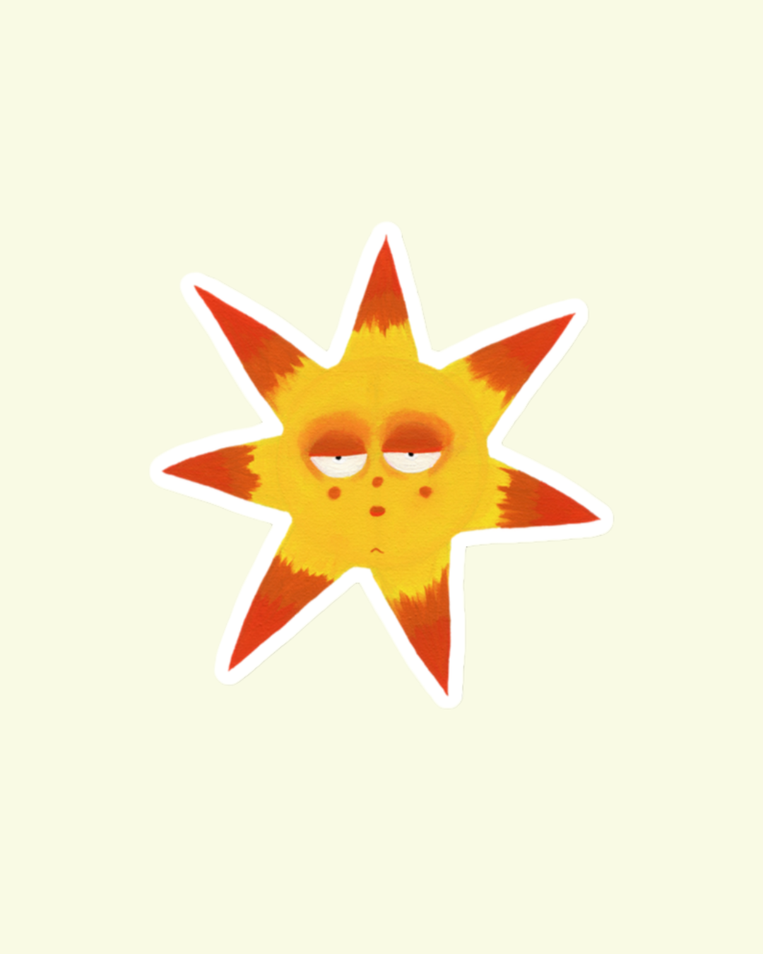 The Sighing Sun Sticker