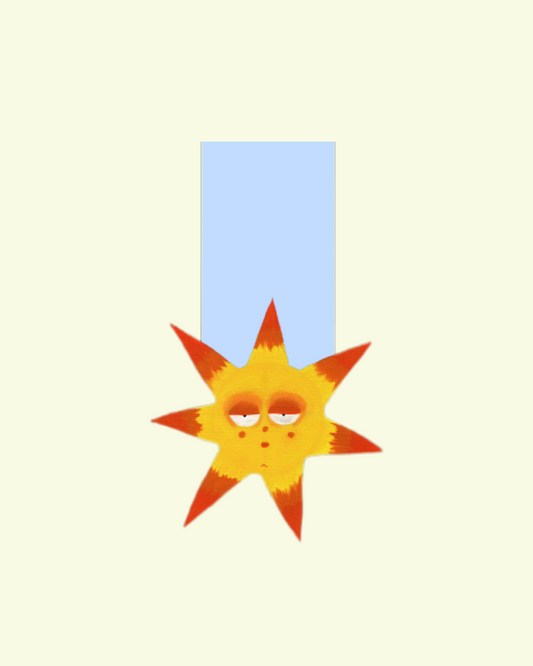 The Sighing Sun Magnetic Bookmark