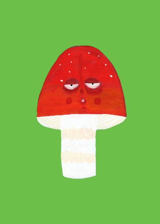 The Mindless Mushroom Print