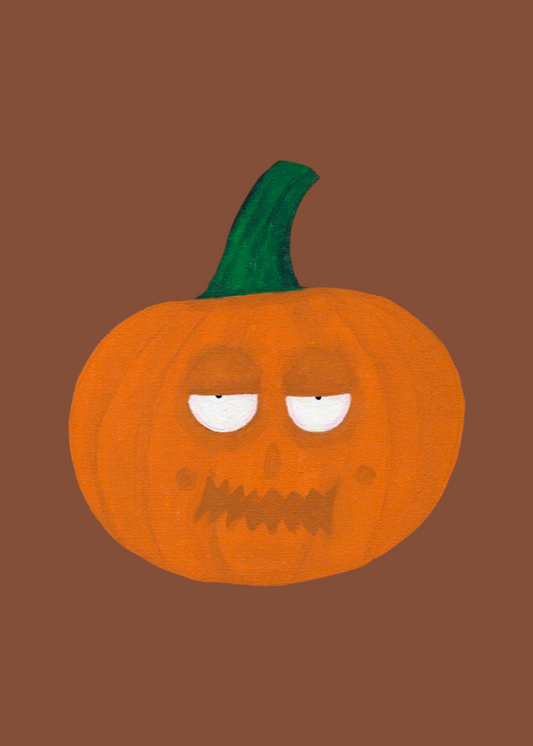 The Ponderous Pumpkin Print