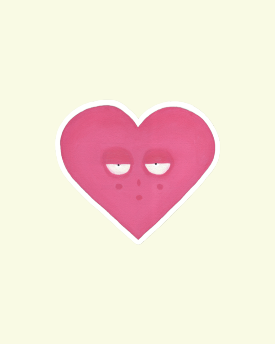 The Hazy Heart Sticker