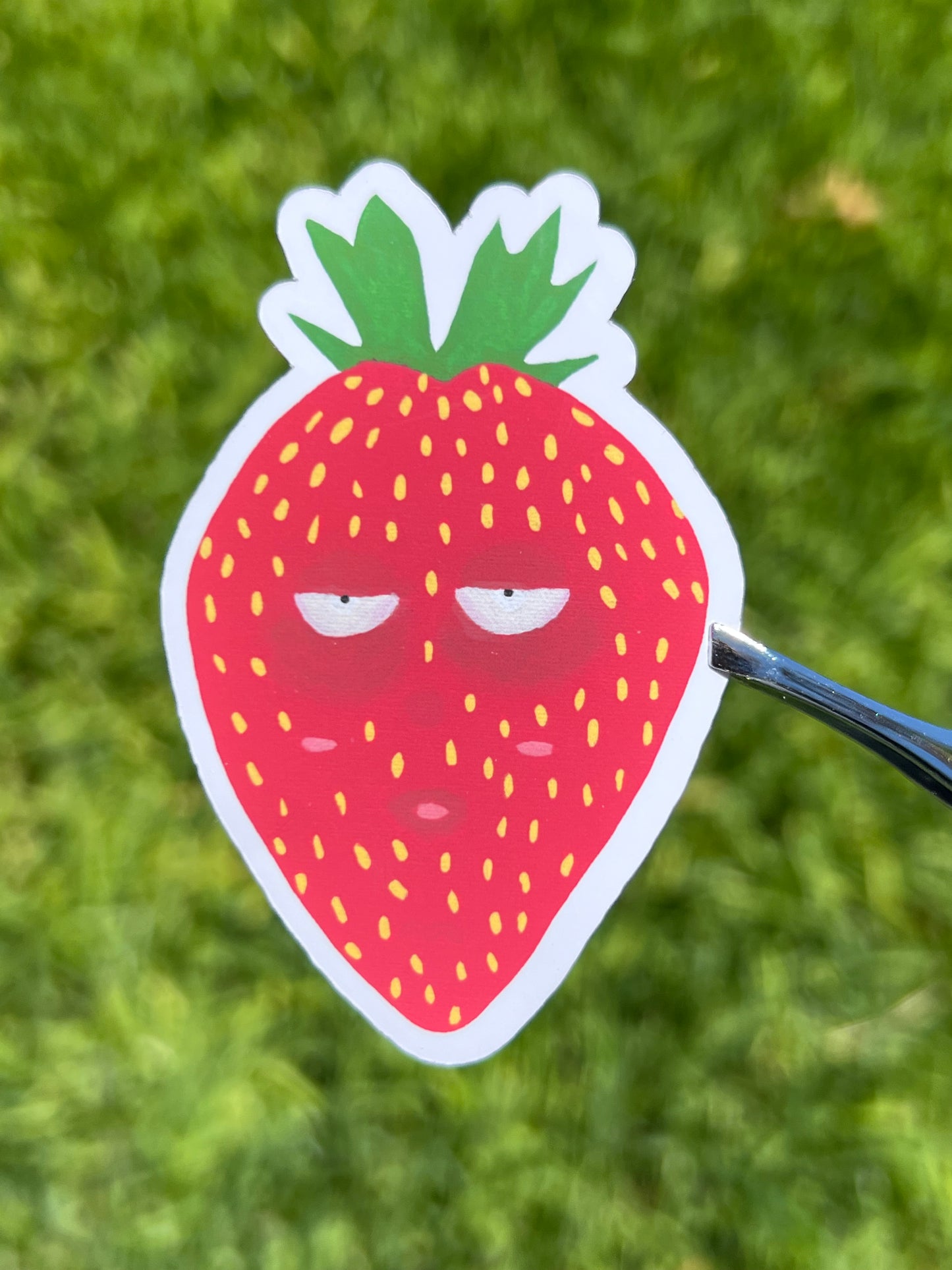 The Stuffy Strawberry Sticker