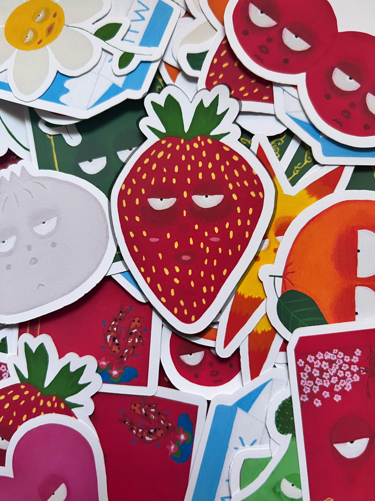The Stuffy Strawberry Sticker