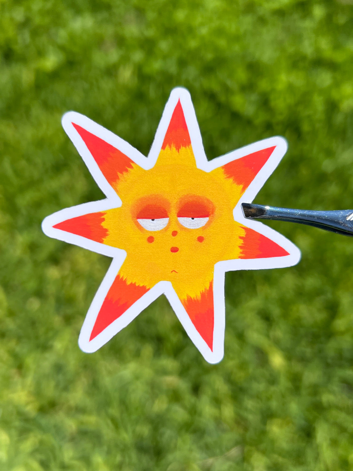 The Sighing Sun Sticker